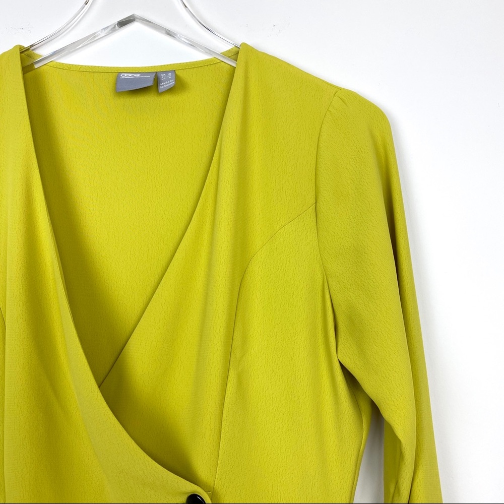 Asos Design Neon Tux Top With Button Detail - image 5